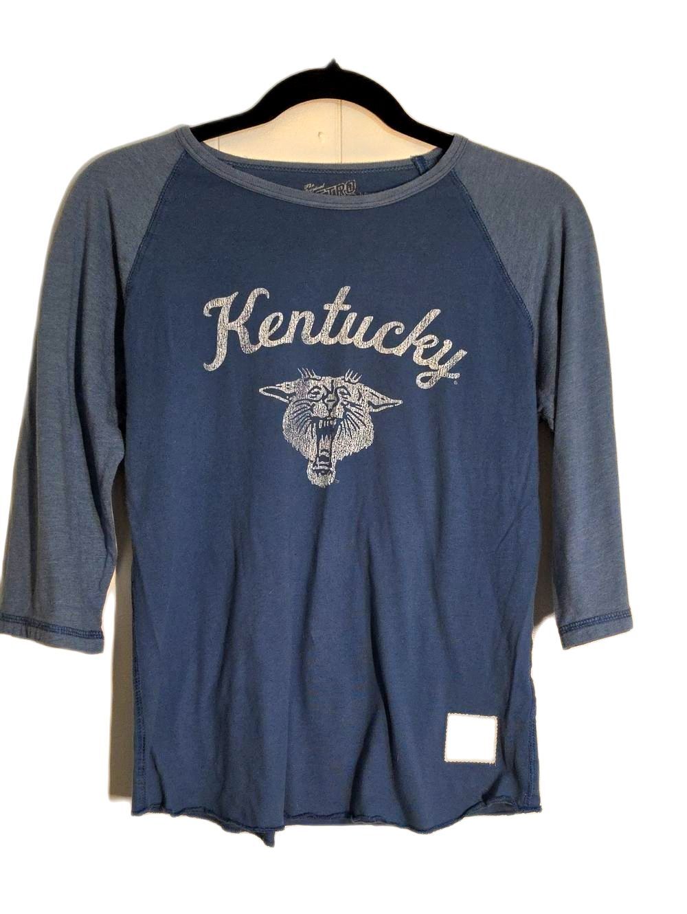 Women's Kentucky Blue Graphic Raglan Top
